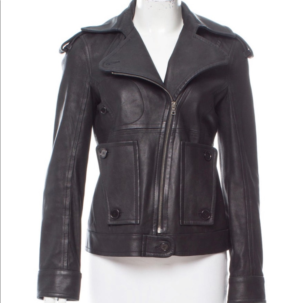 Theory Black Leather Jacket